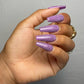 Press on nails Glam Signature - violet paillette